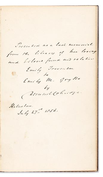 Female Provenance: Emily Trevenen & Emily Grylls. Samuel Taylor Coleridges The Friend: A Series of Essays in Three Volumes.